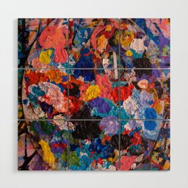 My Painter's Palette Colorful Abstract Art by Emmanuel Signorino Wood Wall Art