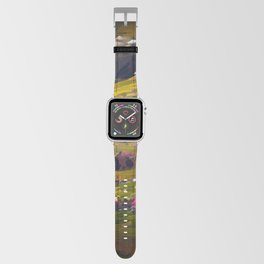 Flower Field and Volcano Apple Watch Band