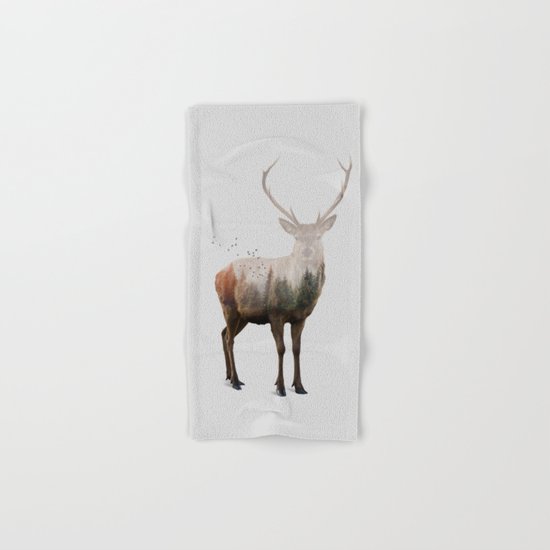 Red Deer Hand & Bath Towel