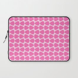 Plectrum Mini Geometric Abstract Pattern in Bright Pink and Light Pink Laptop Sleeve