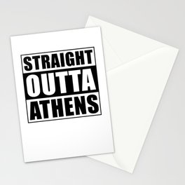 Straight Outta Athens Stationery Card