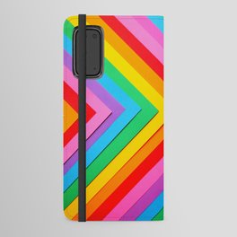 Rainbow Chevron Stripes Android Wallet Case