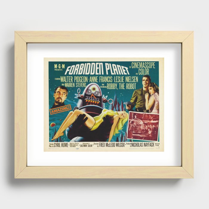 Forbidden Planet Poster  Recessed Framed Print