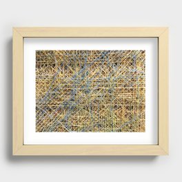 Computer Wire Texture Recessed Framed Print