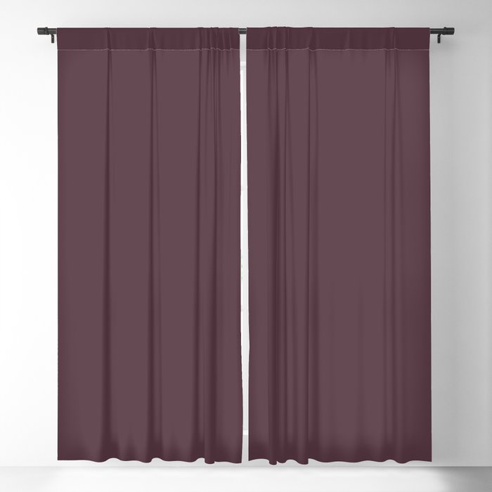 Wine Solid Color 2022 Trending Hue Sherwin Williams Blackberry SW 7577 Blackout Curtain