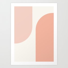 Modern Minimal Arch Abstract XXXI Art Print
