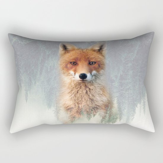 Vanishing Fox Rectangular Pillow
