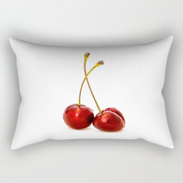 Cherry Fruit Photo Rectangular Pillow