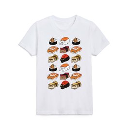 Sushi Persian Cat Kids T Shirt