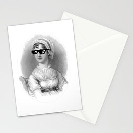 Thug Jane Austen Stationery Card