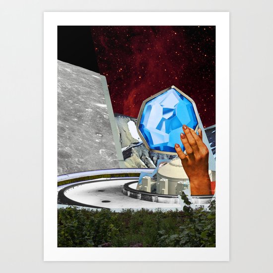 Blue Diamond by Zabu Stewart Art Print