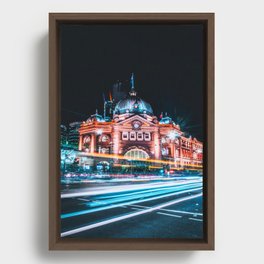 Melbourne, Australia - Flinder's street Framed Canvas