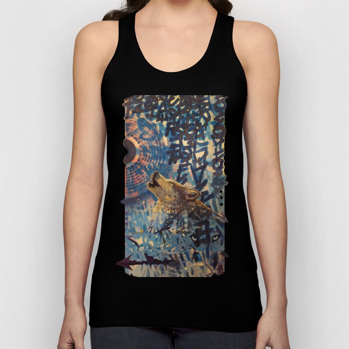 THE WOLF HOWLED AT THE STAR FILLED NIGHT Tank Top
