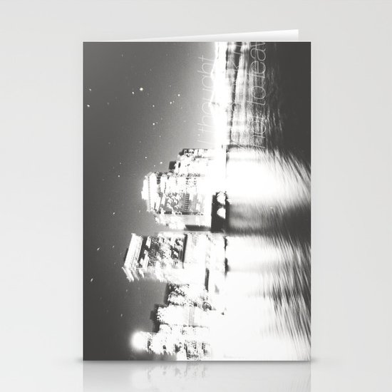 The Night Freezes Lonely Stationery Cards