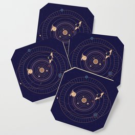 Art Deco Star Chart Coaster