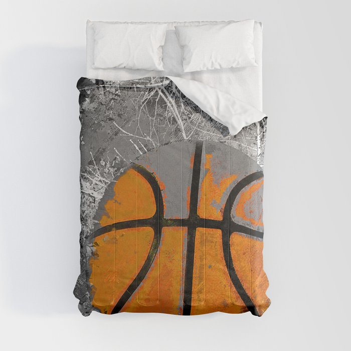 Takumipark Basketball art print swoosh 167- Basketball artwork poster Comforter