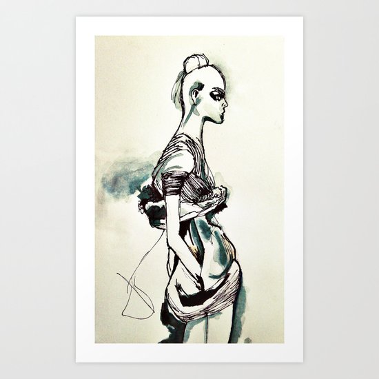 Fashion Shadow Art Print