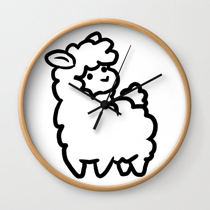 Squishy Llama Wall Clock