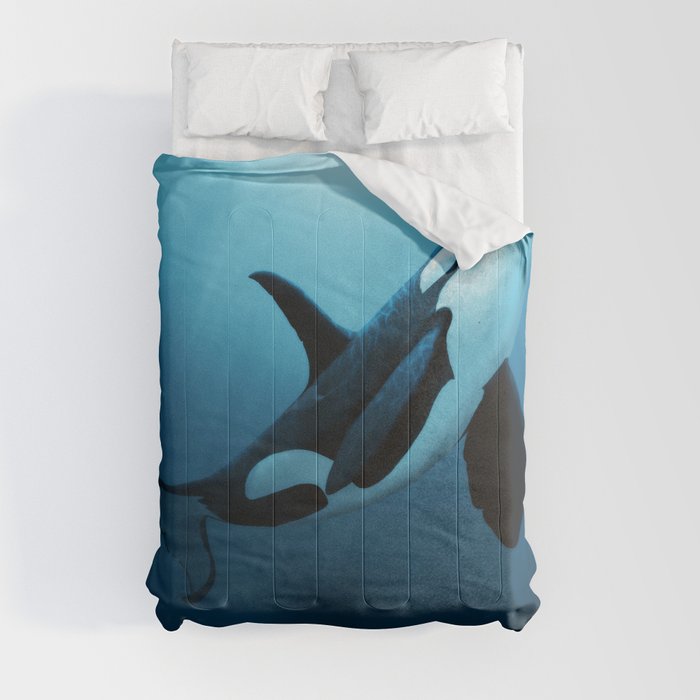 "The Dreamer" by Amber Marine ~ Orca / Killer Whale Art, (Copyright 2015) Comforter