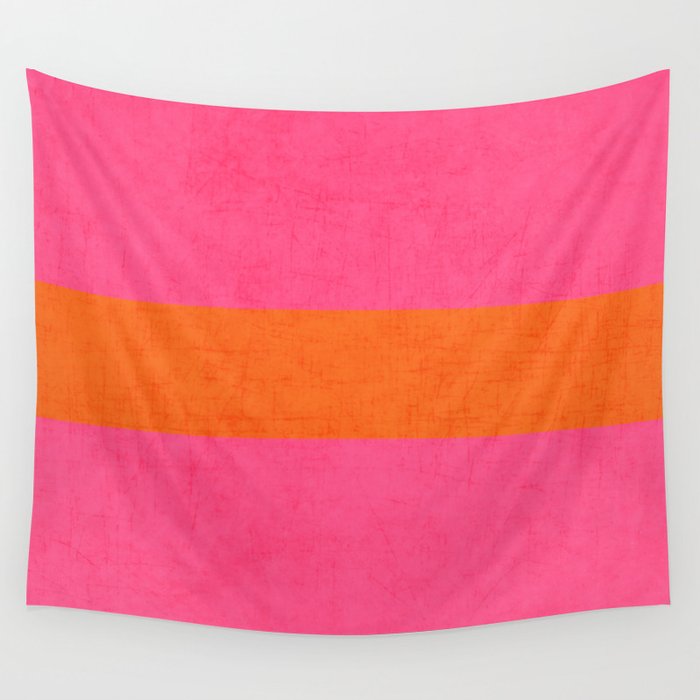hot pink and orange classic  Wall Tapestry