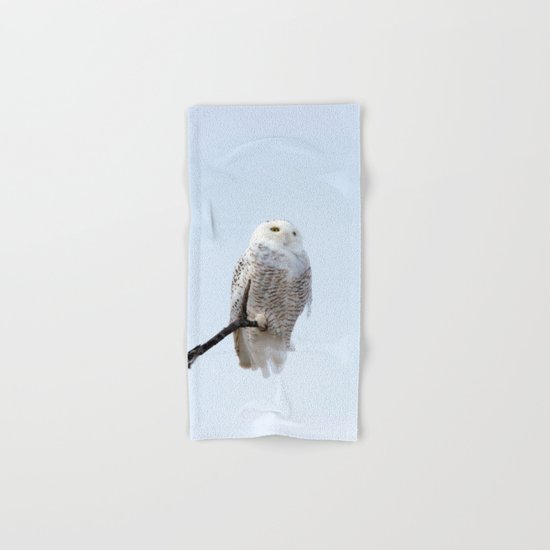 Lofty Vision (Snowy Owl) Hand & Bath Towel