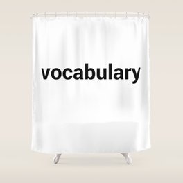 Vocabulary Shower Curtains Society6