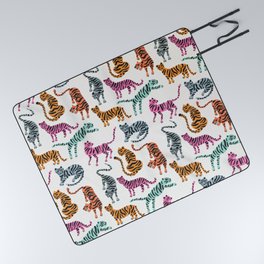 Tiger Collection – Pink & Blue Palette Picnic Blanket