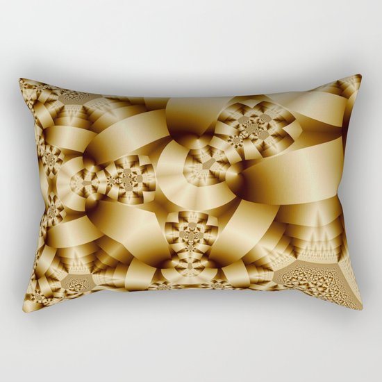 Golden shapes and patetrns in 3-D Rectangular Pillow