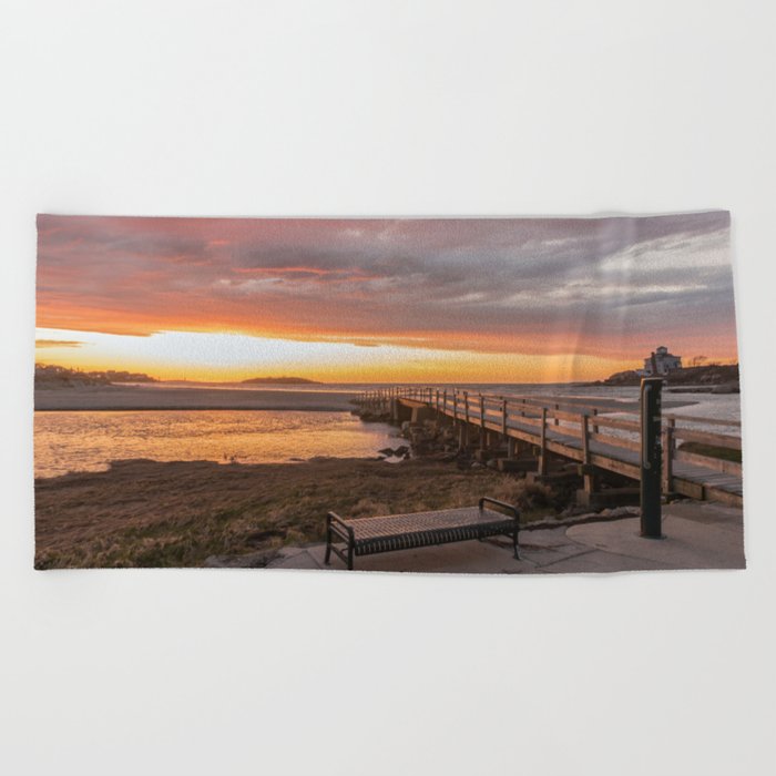 GHB sunrise in April Beach Towel