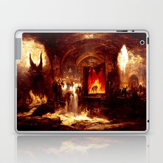 Lucifer Throne in Hell Laptop & iPad Skin