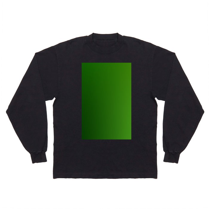 39 Green Gradient Background 220713 Minimalist Art Valourine Digital Design Long Sleeve T Shirt