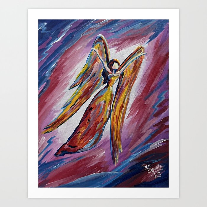 Loving Angel 92 Art Print