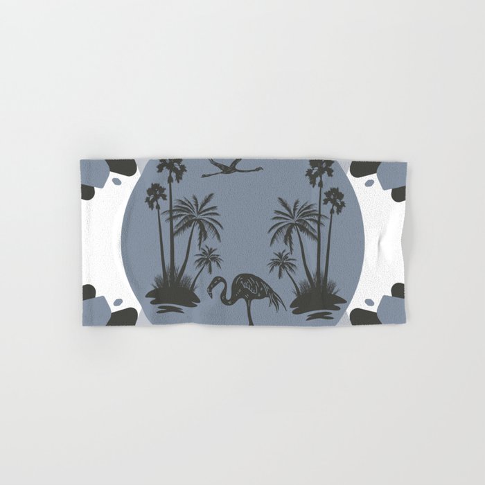 Malibu Summer - Mid-Century Modern Graphic Hand & Bath Towel