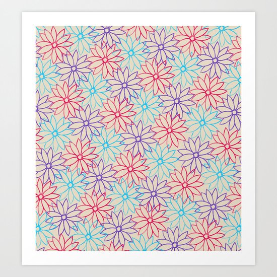 Floral pattern Art Print