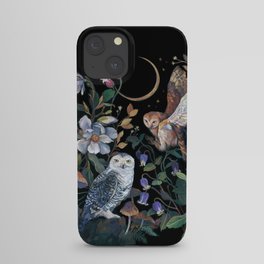 Owls Mushroom Magnolia iPhone Case