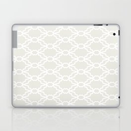 Chiffon and White Tessellation Line Pattern 35 Pairs DE 2022 Trending Color Almond Milk DEHW01 Laptop Skin