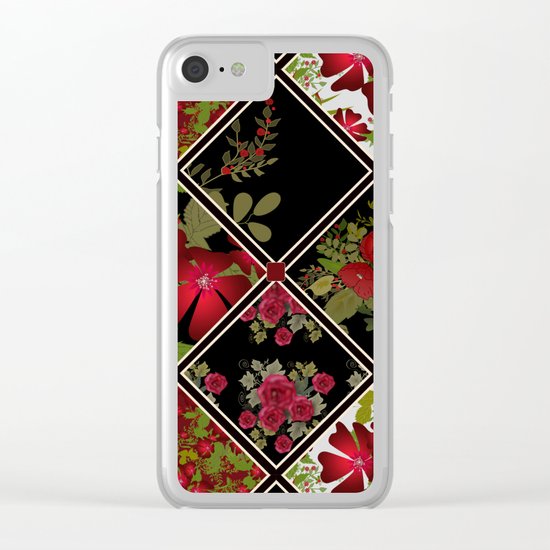 Floral folk patchwork. Ethnic Clear iPhone Case