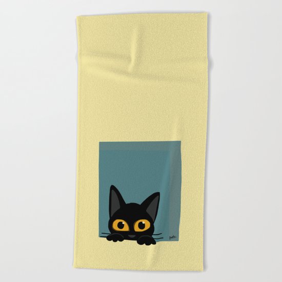 From the window Beach Towel