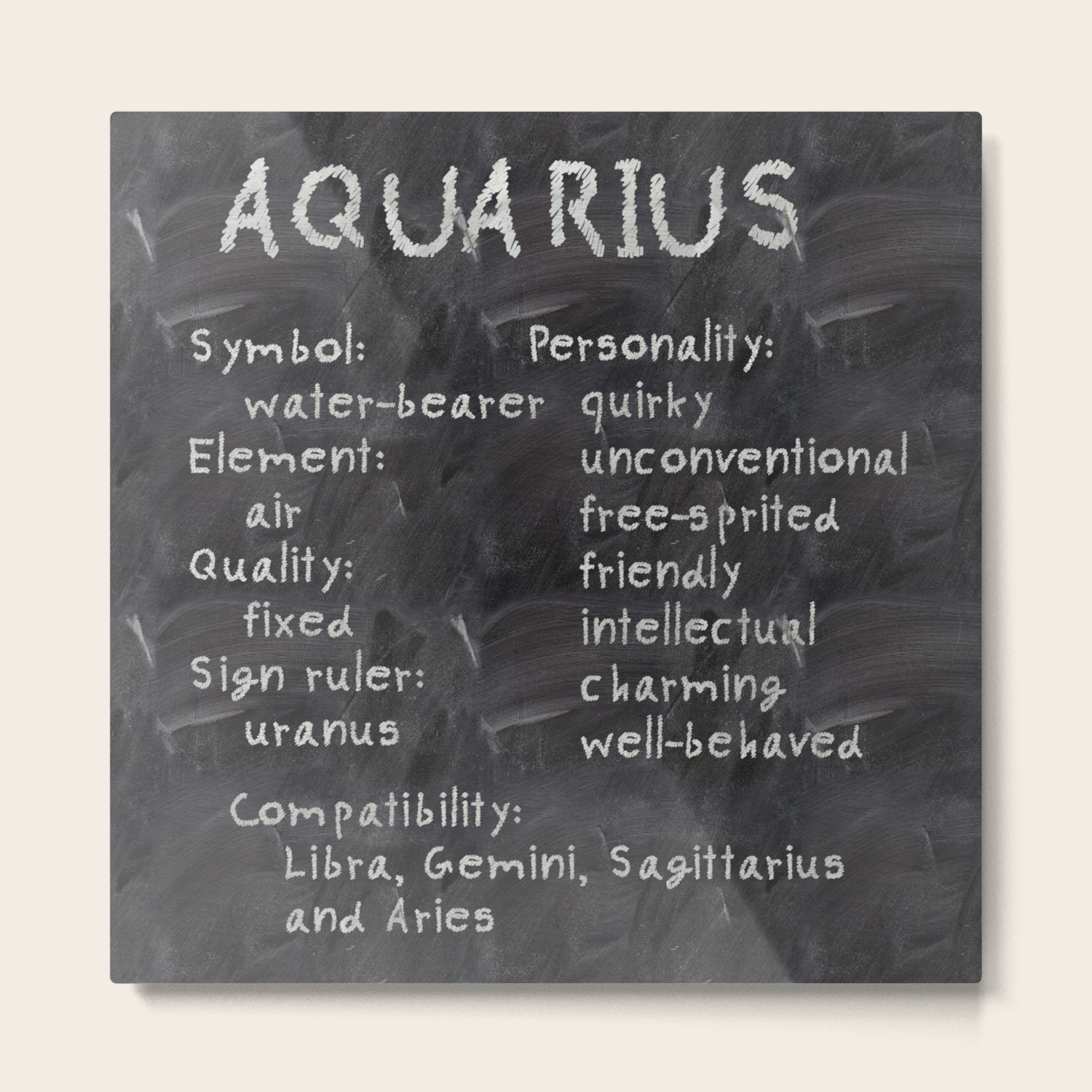Aquarius Traits Metal Print By Ummuhanuslu Society6 Not all aquarius traits will apply to you, so you'll need to figure out. aquarius traits metal print by ummuhanuslu