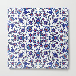 Iznik — Turkish pattern 26 Metal Print