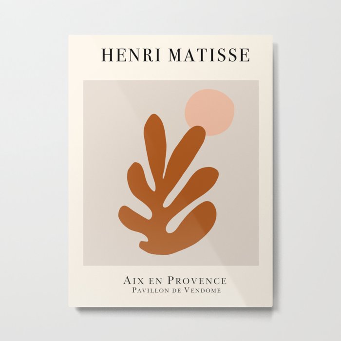 Modern poster Henri Matisse. Metal Print