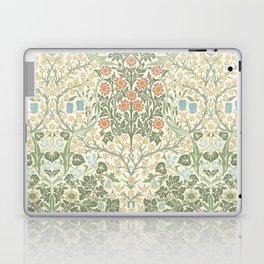 William Morris Blackthorn Cream Pastel Floral Laptop Skin