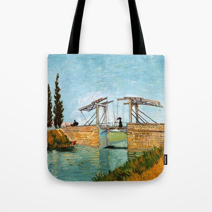 Vincent van Gogh - Langlois Bridge at Arles Tote Bag