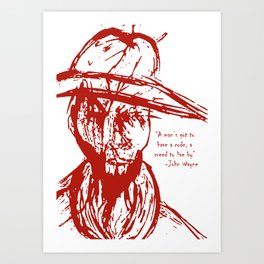 Cowboy Creed Art Print
