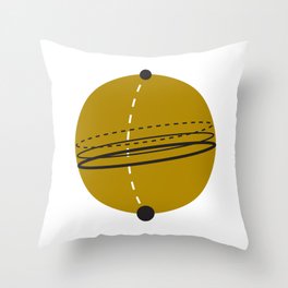 Elliptical Orbit Throw Pillow