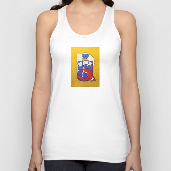RUSSIA - Gold - Glitter Unisex Tank Top