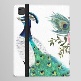 Peacock and Peonies iPad Folio Case