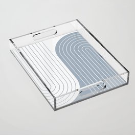 Two Tone Line Curvature LXVI Acrylic Tray