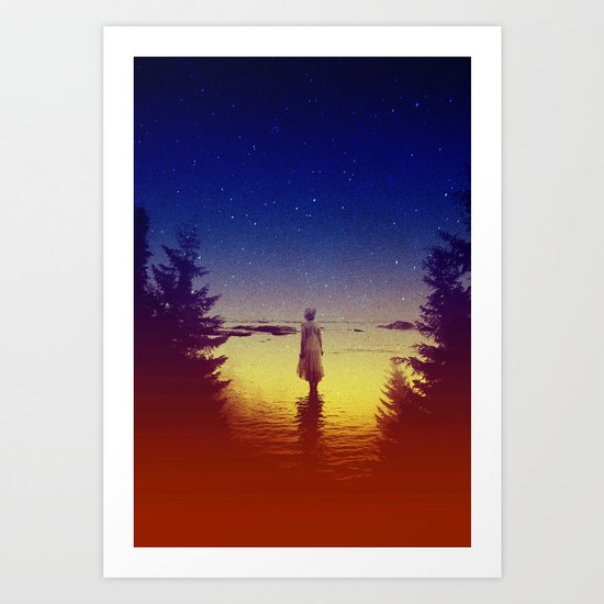 Wander Night Noise Art Print