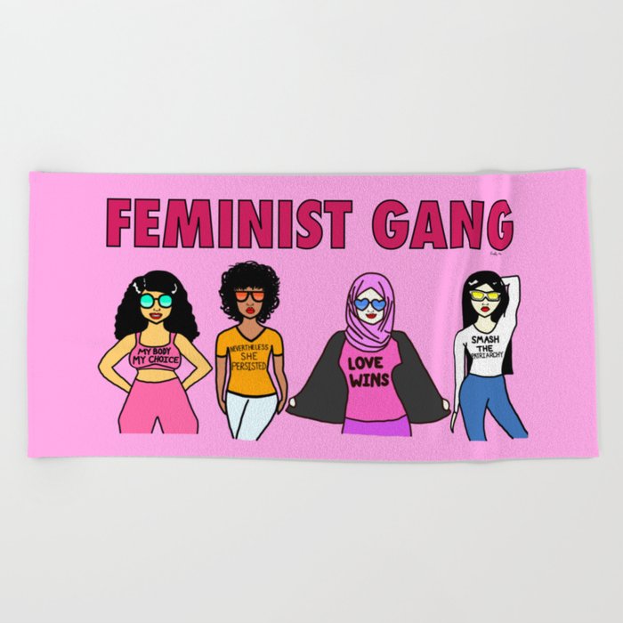 Feminist Gang Beach Towel